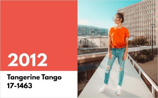 2012 – Pantone 17-1463 Tangerine Tango